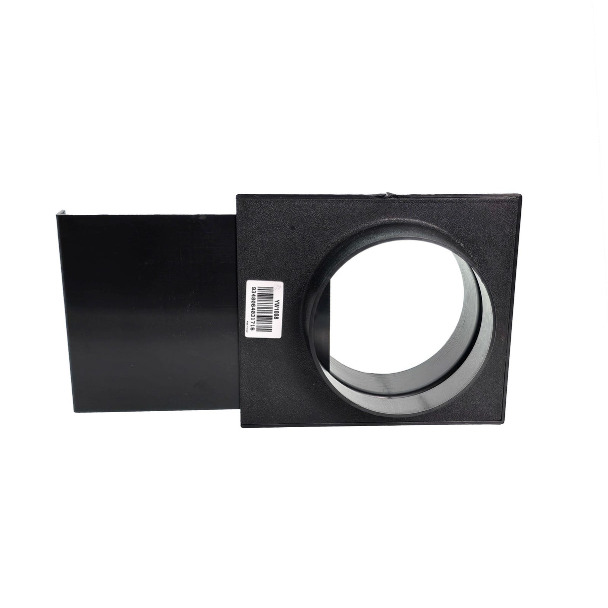 Sherwood 5in Inline Blast Gate Connector for Dust Extraction Hose, angled view, high-quality woodworking tool