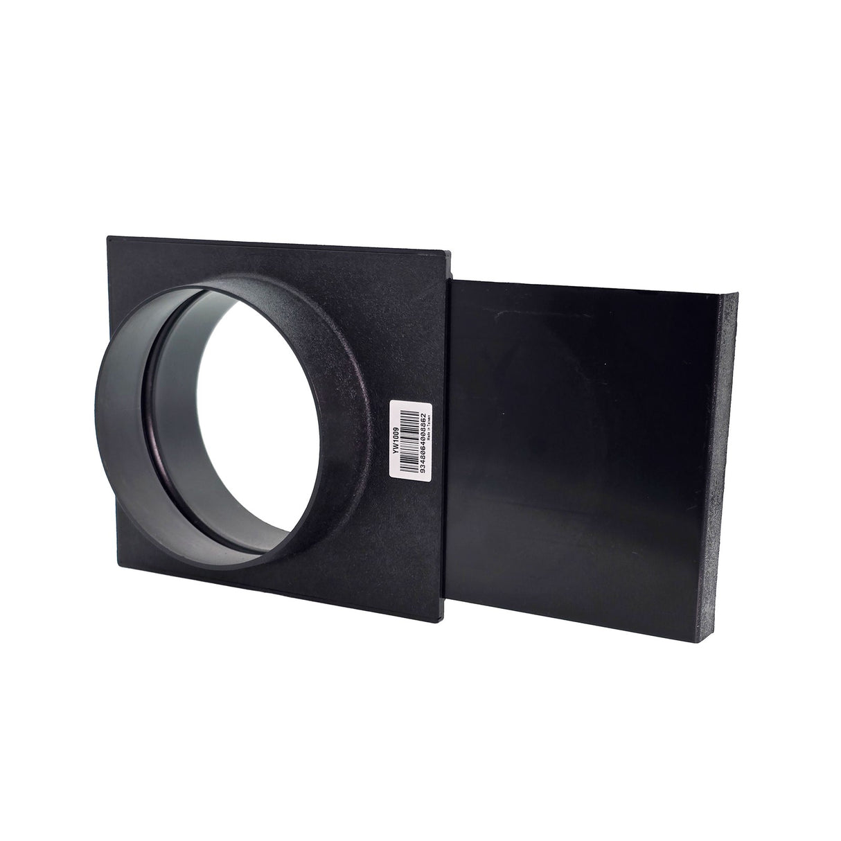 Sherwood 6in Inline Blast Gate Connector for Dust Extraction Hose, angled view, high-quality Australian woodworking tool