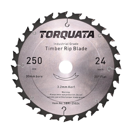 Torquata 250mm Rip Cut Circular Saw Blade for Circular Power Saws in action on wood material