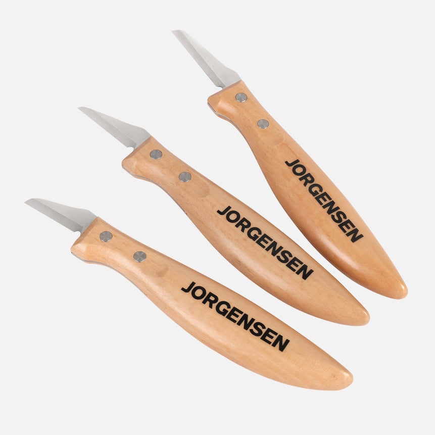 Pony Jorgensen Three-Piece Whittling Knife Set Carbon Steel