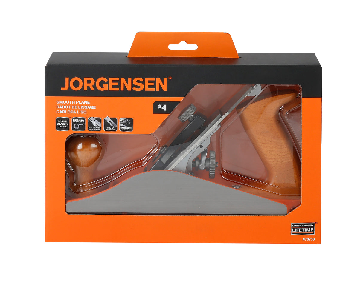 Pony Jorgensen No. 4 Smoothing Hand Plane in action on wood board