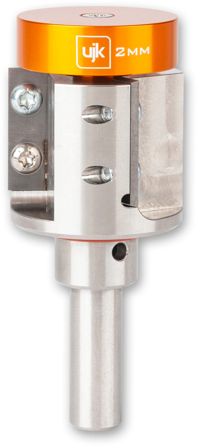 UJK 3-Wing Large Rebate Router Cutter with Metric Collars 1/2in Shank