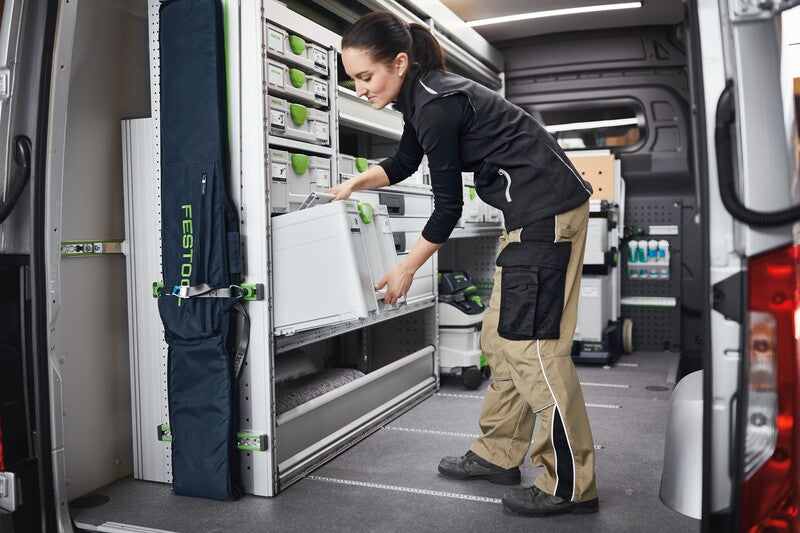 Festool Systainer3 SYS 3 Medium 237mm x 396mm Storage Box in use on a construction site