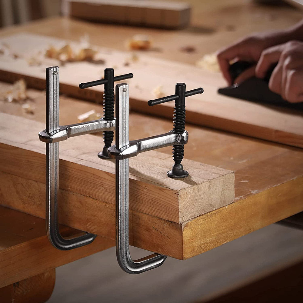 Pony Jorgensen 150mm Drop Forged Bar Clamps, Chrome Plated Steel for Superior Rust Resistance