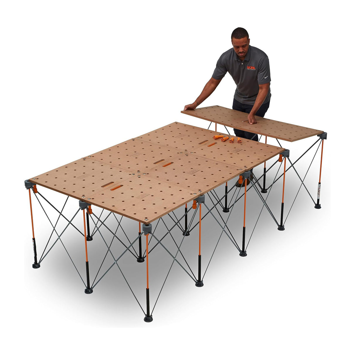 BORA 1200 x 2400mm Centipede Work Stand Bundle in Australian woodworking tools store