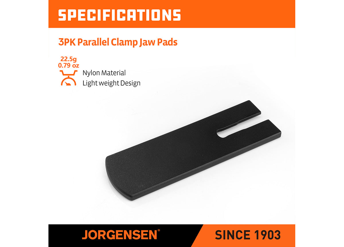 Pony Jorgensen Replacement Jaw Pads Pack of 3 for Cabinet Master Clamps