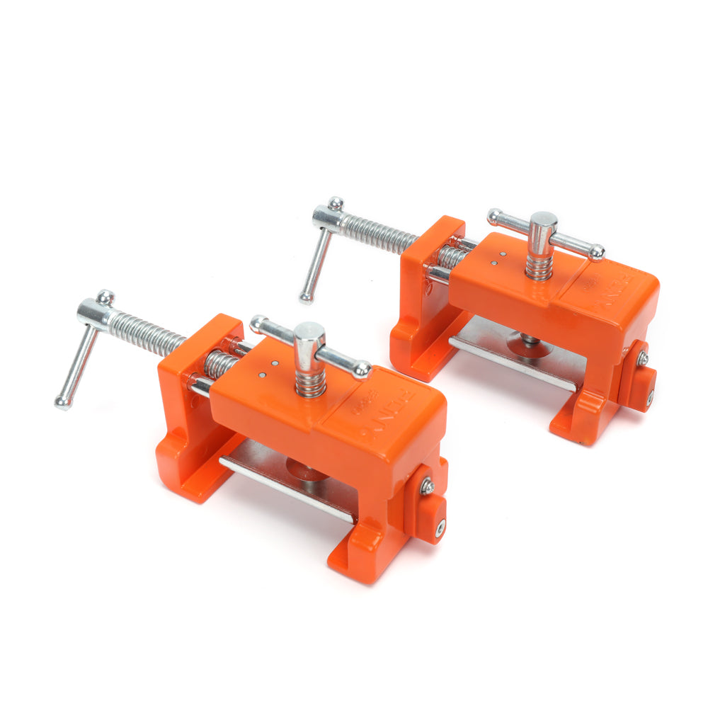 Pony Jorgensen Cabinet Claw Installation Clamp in use tightening face frame stiles during cabinet installation