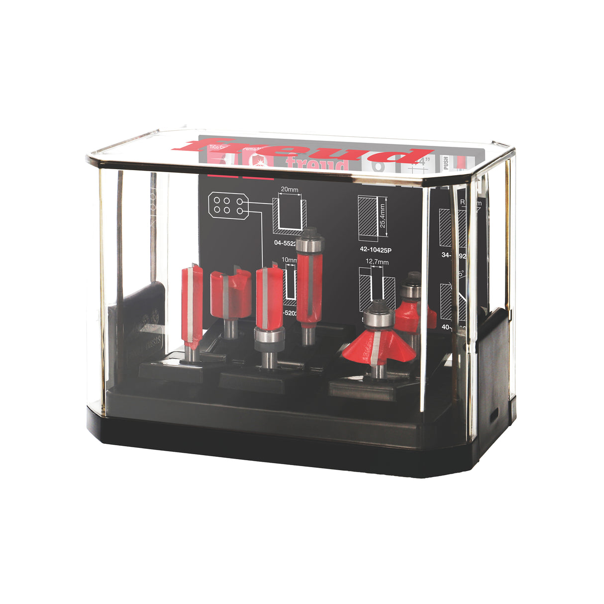 Freud 6-Piece Essential Mix Router Bit Set 1/4in Shank