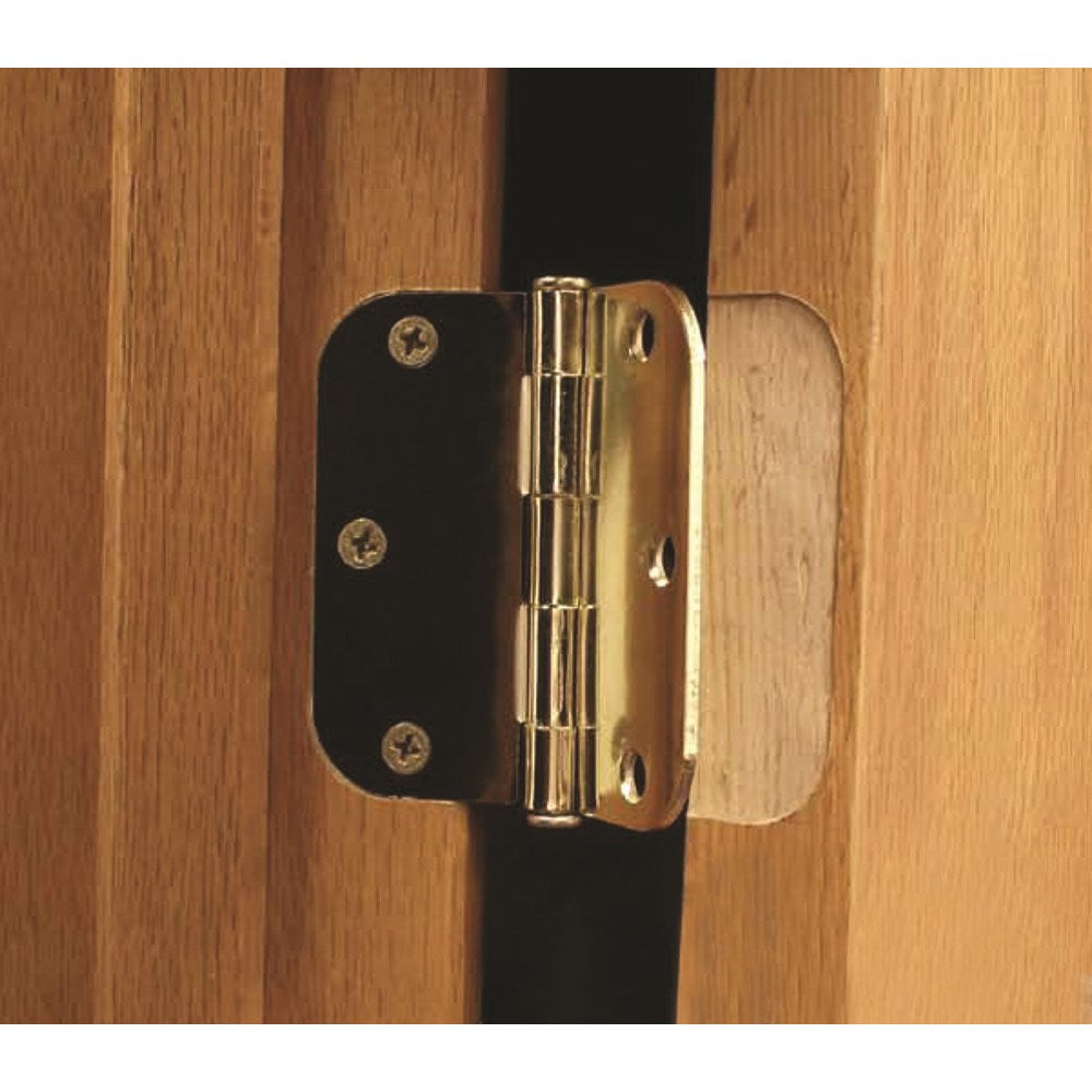 Milescraft Door Hinge Morticing Set in action on a wooden door