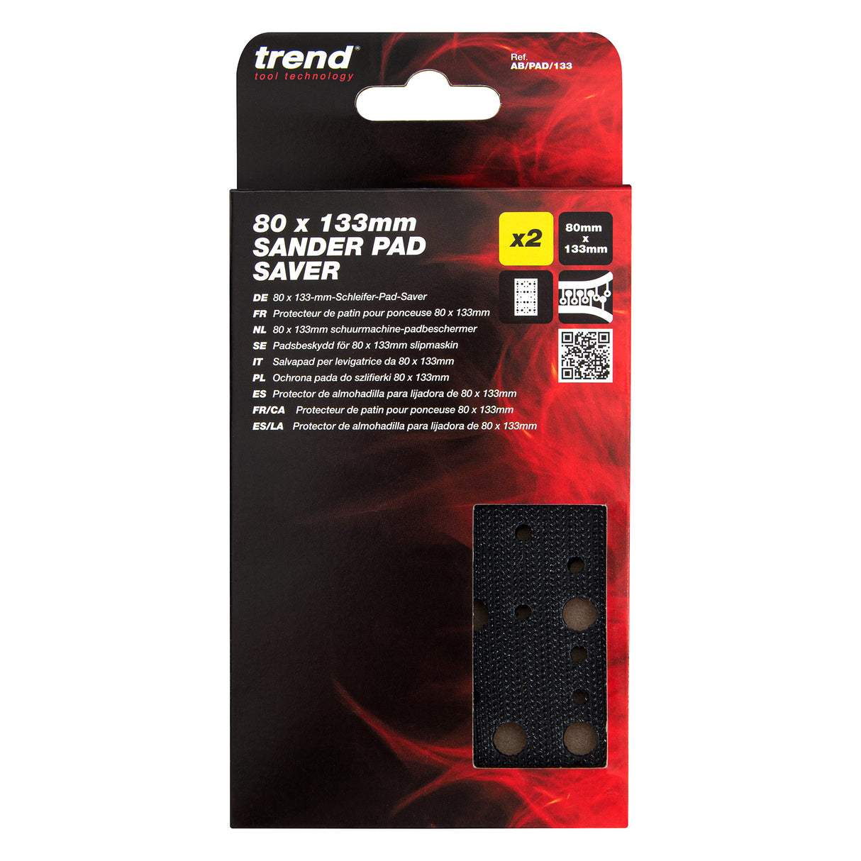 Trend Sander Pad Saver 80 x 133mm Pack of 2