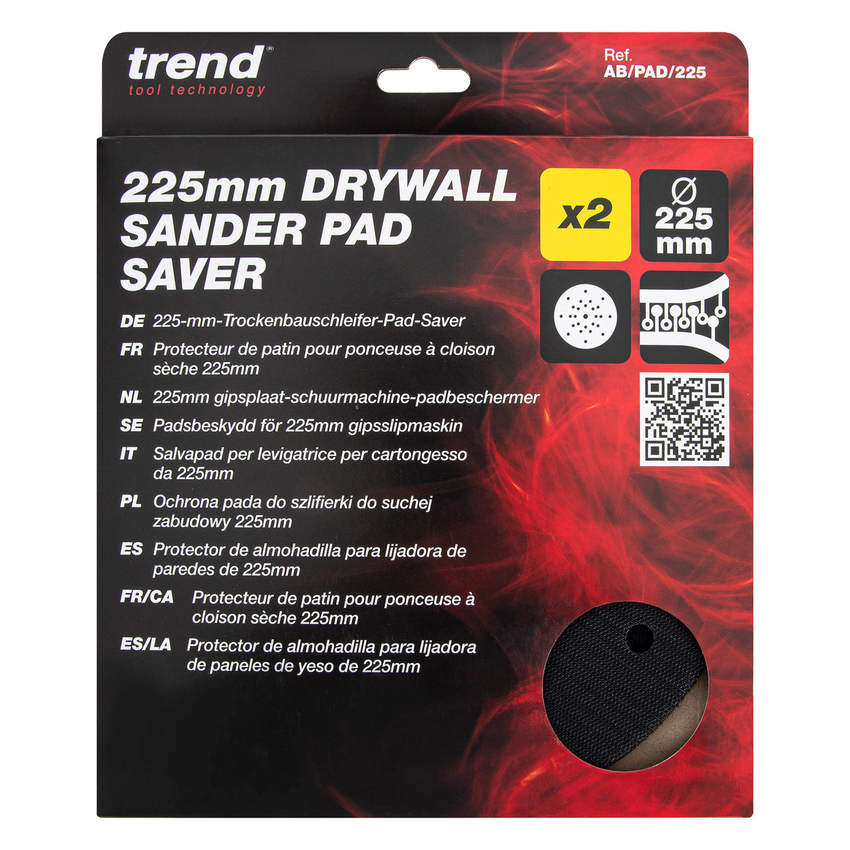 Trend Drywall Sander Pad Saver 225mm Pack of 2