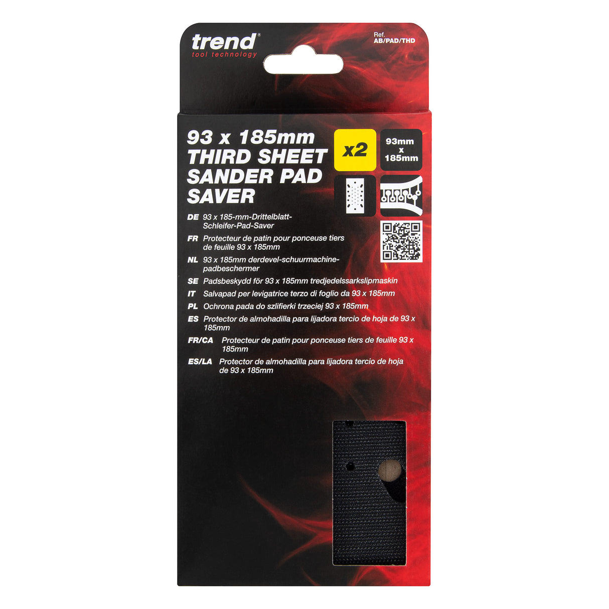 Trend Half Sheet Sander Pad Saver 115 x 230mm Pack of 2