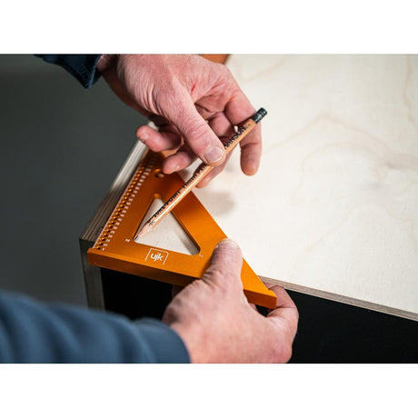 UJK Compact Speed Squares 75mm & 125mm, Anodised Aluminium, with Marking Holes, woodworking tools, Australian store
