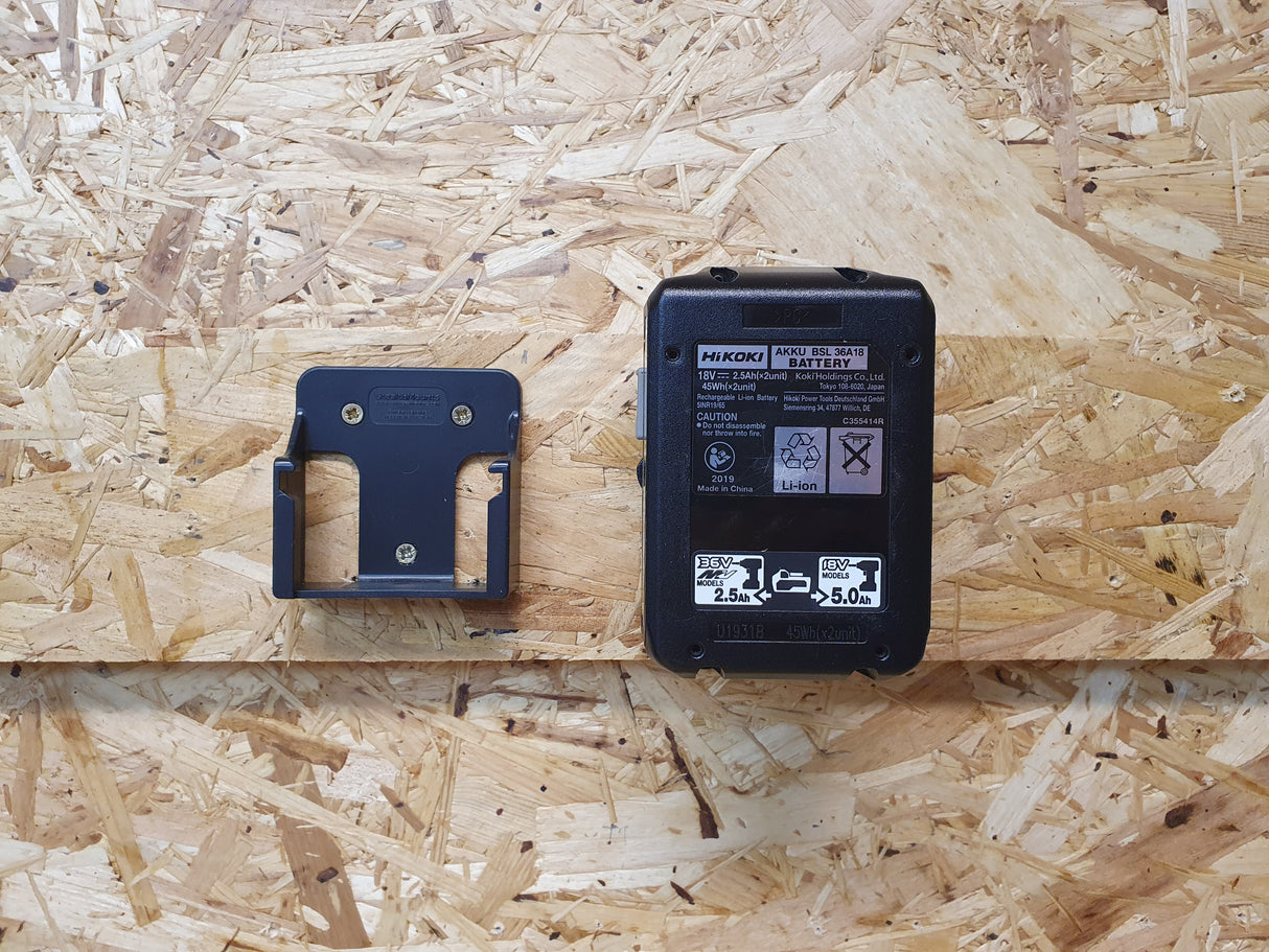 StealthMounts HIKOKI / Metabo HPT / Hitachi Battery Mounts 18V Pack of 6 Green