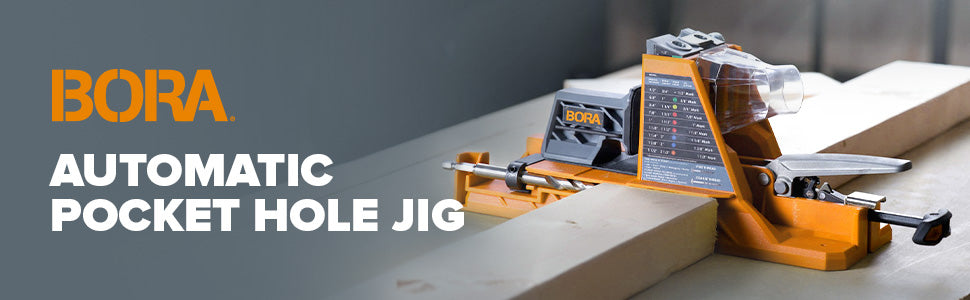 BORA Tool Auto Jig setting drill guide and bit collar automatically