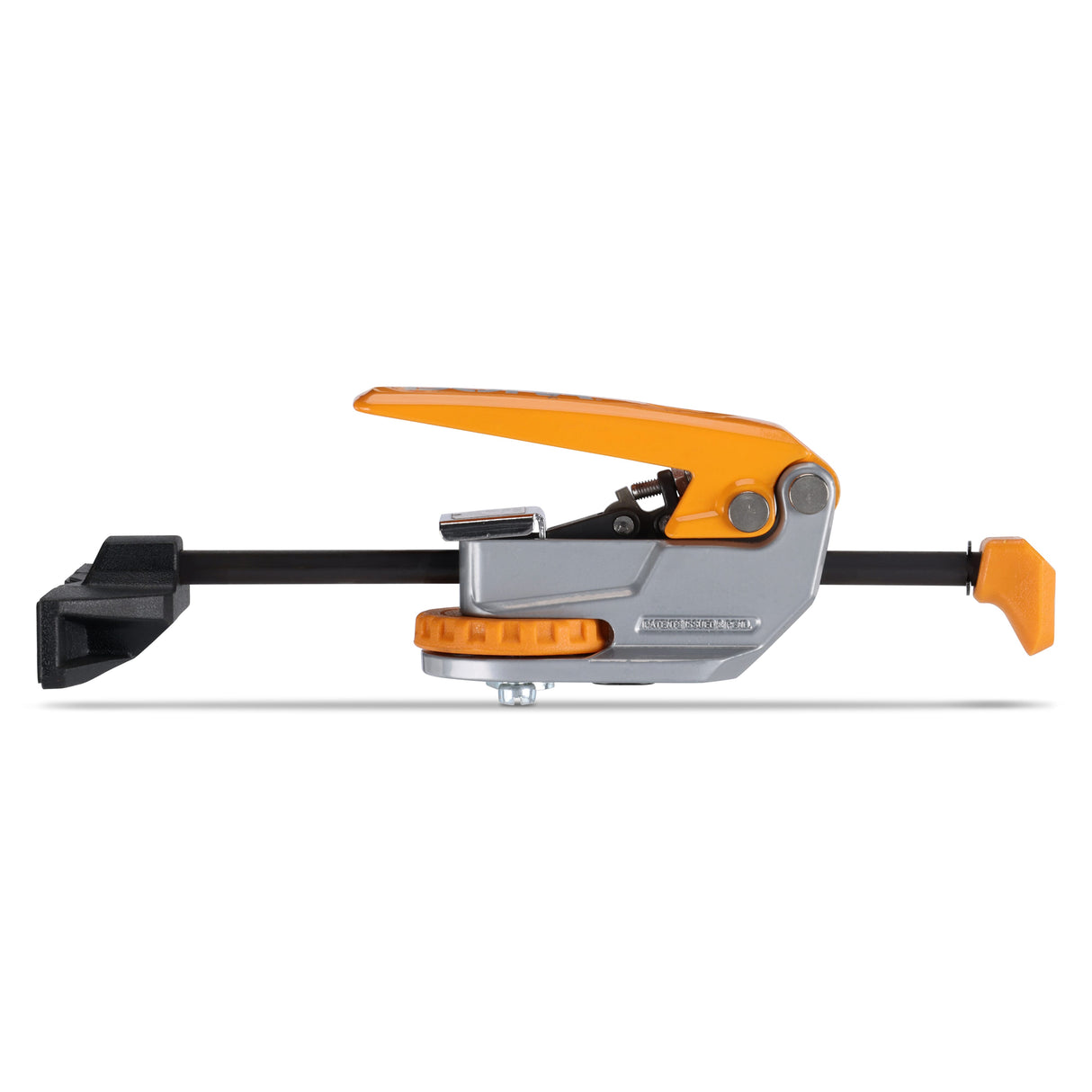 BORA Tool Auto Adjust Inline T-Track Toggle Clamp in action on woodwork project