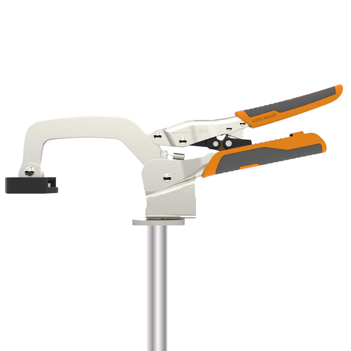 BORA Tool 3in Auto Adjust Hold-Down clamping on workbench