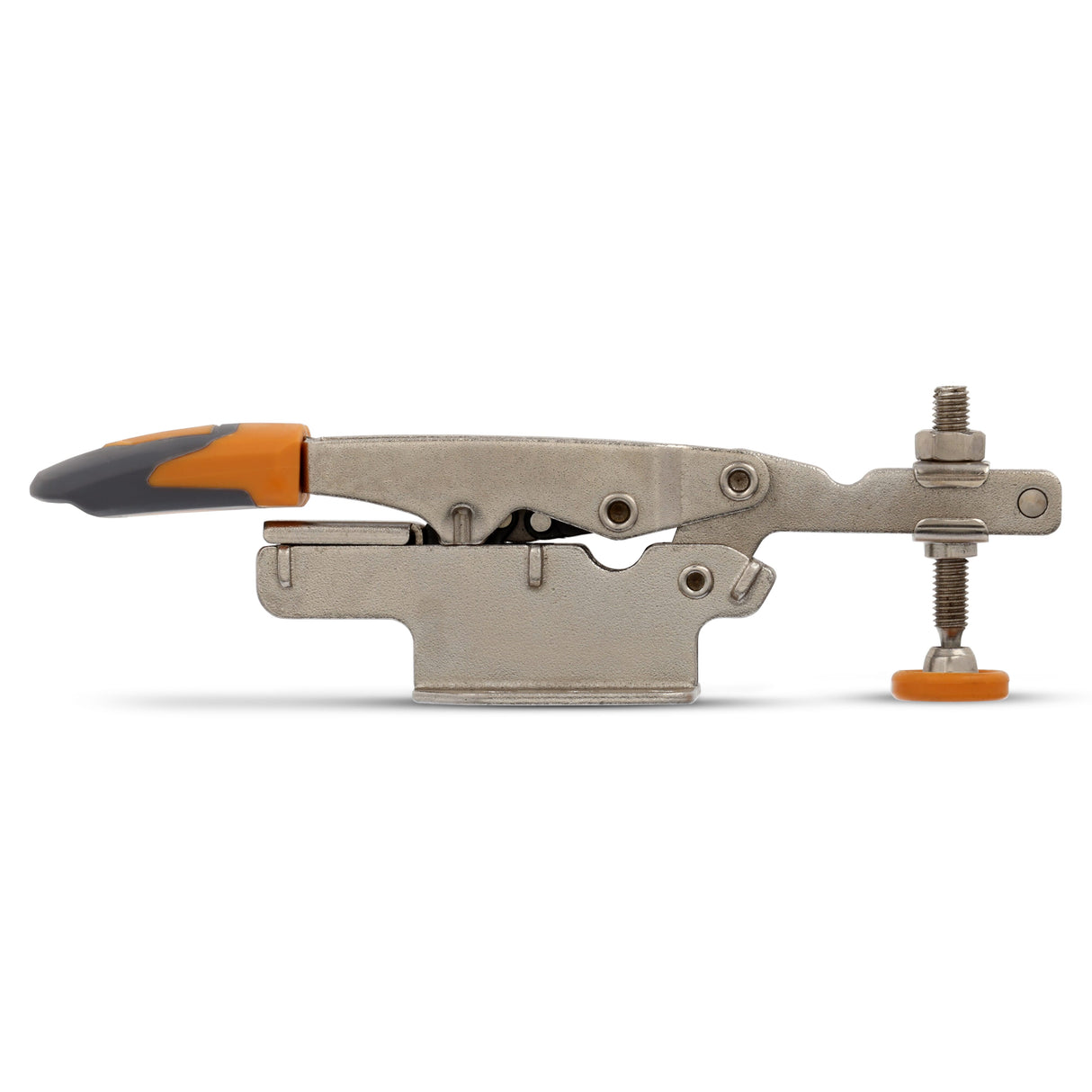 BORA Tool Small Toggle Clamp Horizontal Mount - Auto Adjust Feature in Use