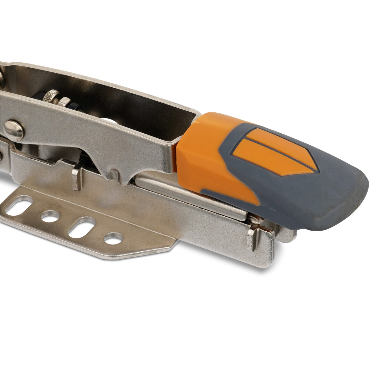 BORA Tool Large Auto Adjust Inline Toggle Clamp 19mm Reach in action