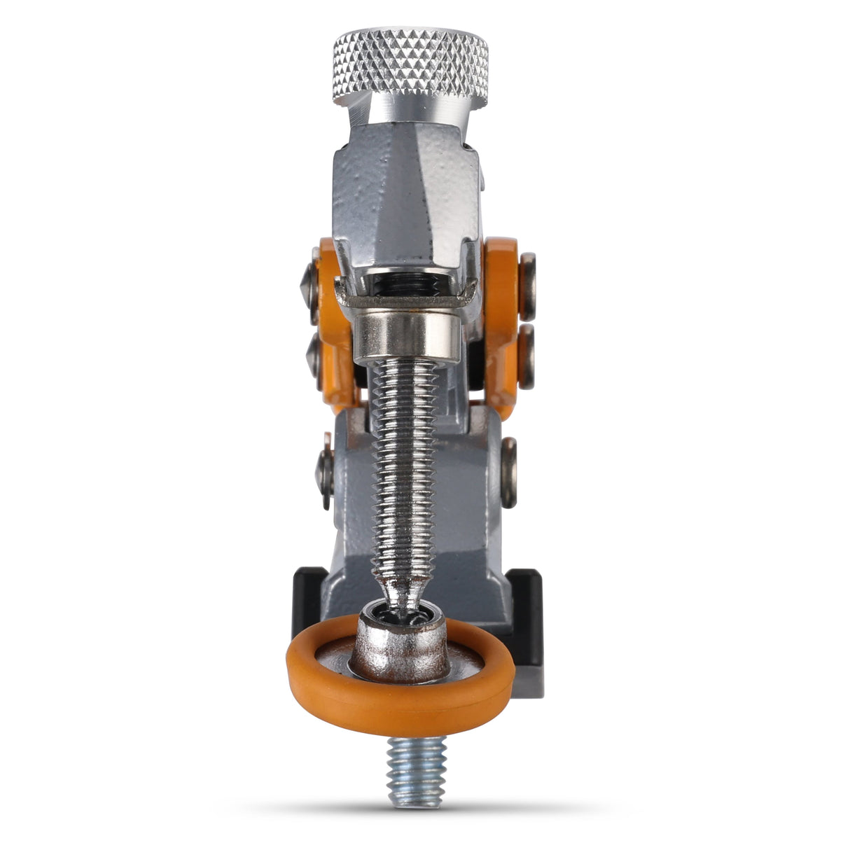 BORA Tool Dog Hole Auto Adjust Clamp securely grips 19mm bench dog post in Australian woodworking context