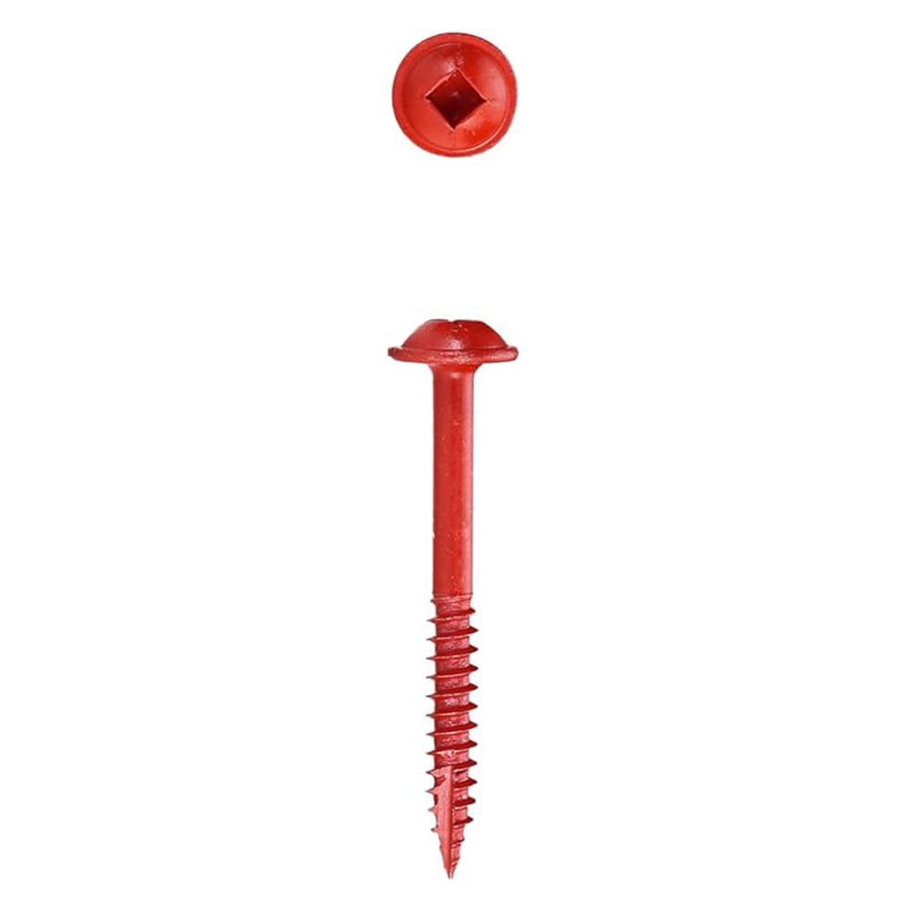 BORA 8Gx37mm Fine Pocket Wood Screws SQD Pack of 100, colour coated screws for woodworking projects