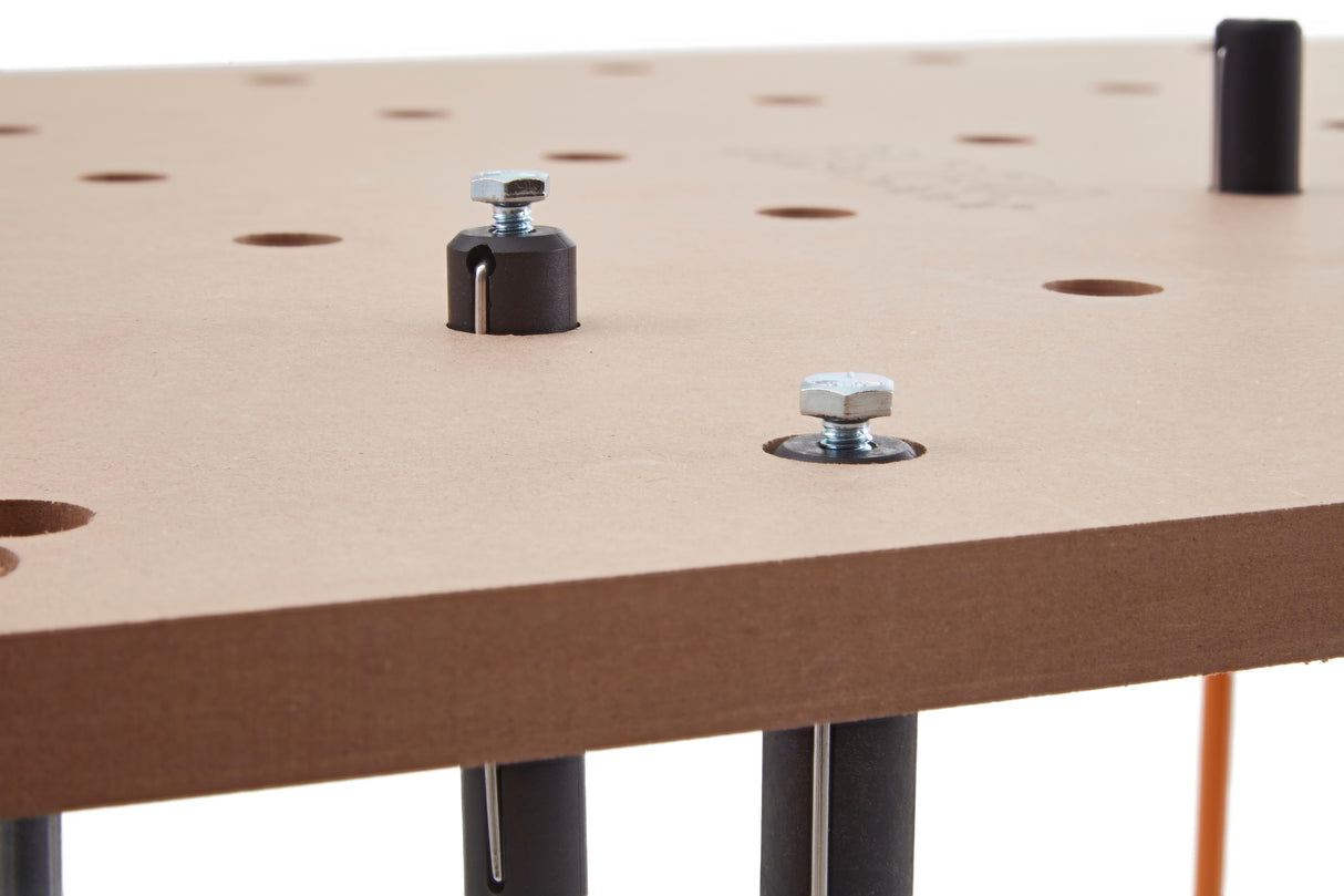 BORA Bench Dog T-Slot Connector in use on Centipede Work Stand