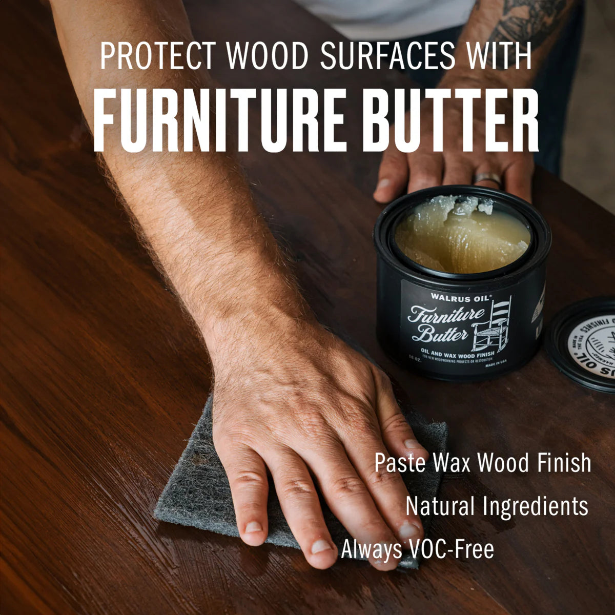 Walrus Oil Furniture Butter Wood Finish