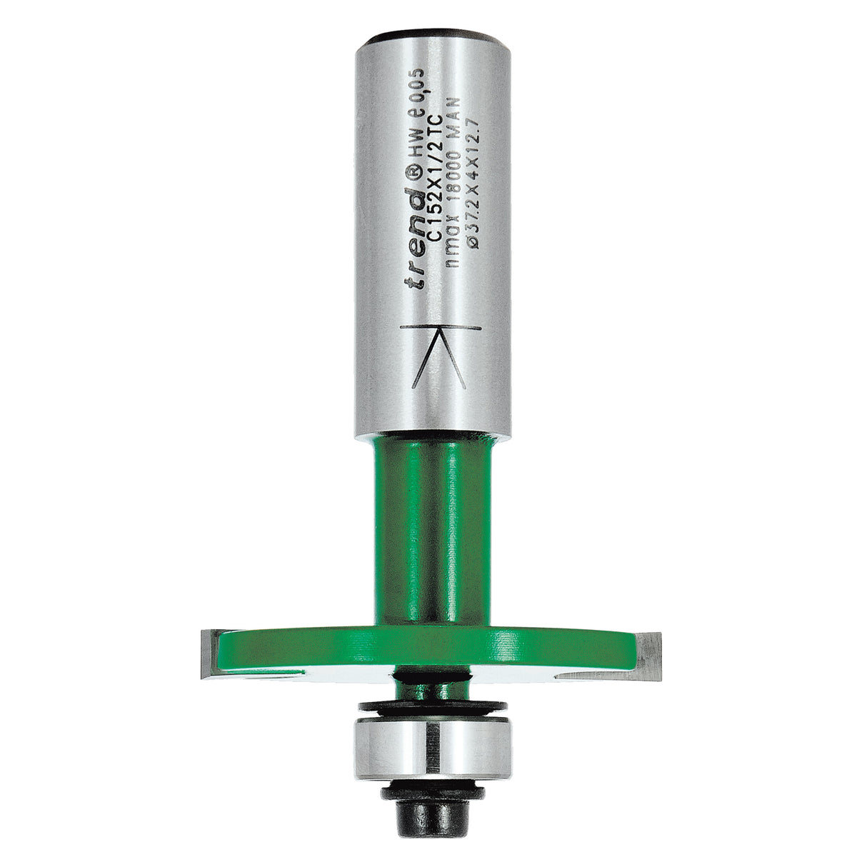 Trend Biscuit Jointer Bit with Bearing Set 4mm x 37.2mm 1/2in Shank