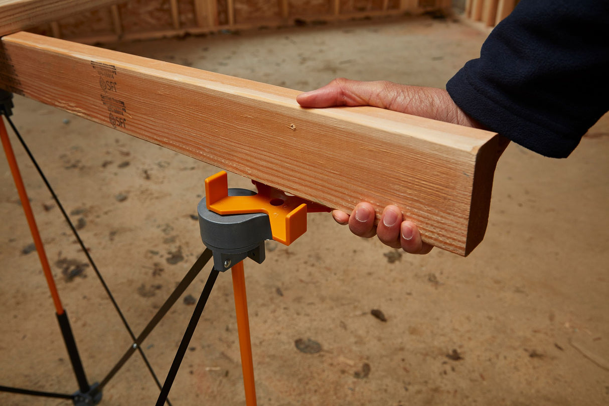 BORA X-Cup Supports for Centipede Work Stand - X-Cup accessory showing 2x4in boards standing on edge