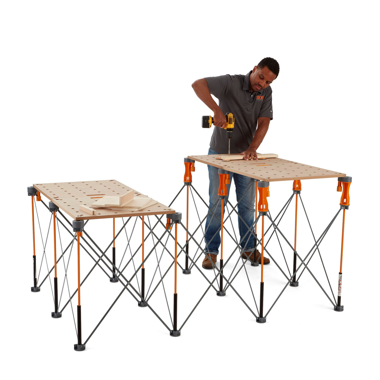 BORA Centipede CK12S Work Stand with Carry Bag in workshop setting