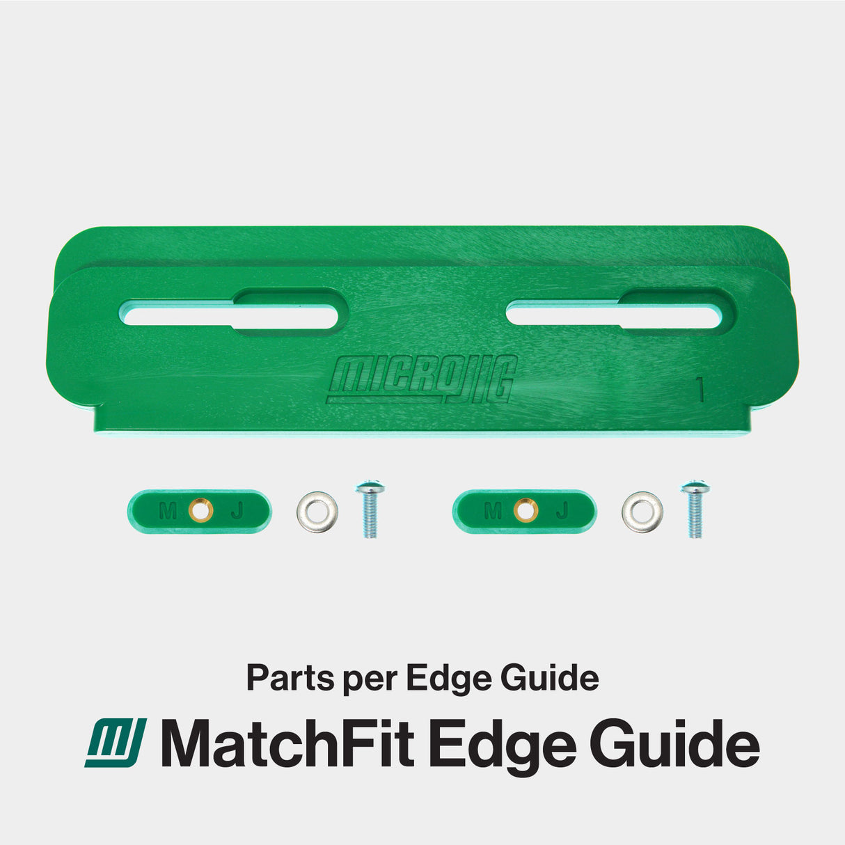 Low-profile MicroJig MatchFit Edge Guide 3-Piece Kit attachment in action