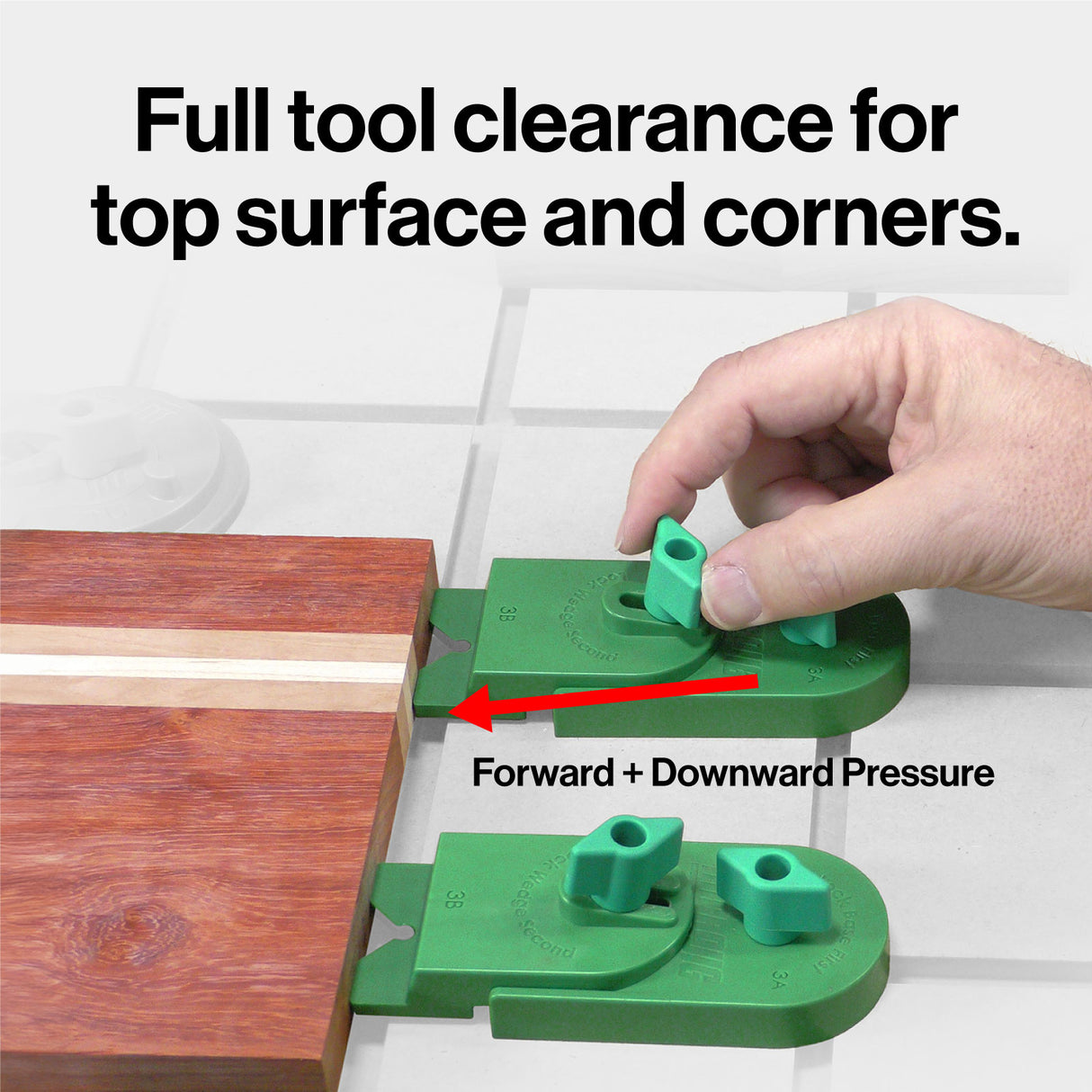 MicroJig MatchFit Ramp Clamp 2-Piece Kit - Inline dovetail clamp in Australian woodworking tools store