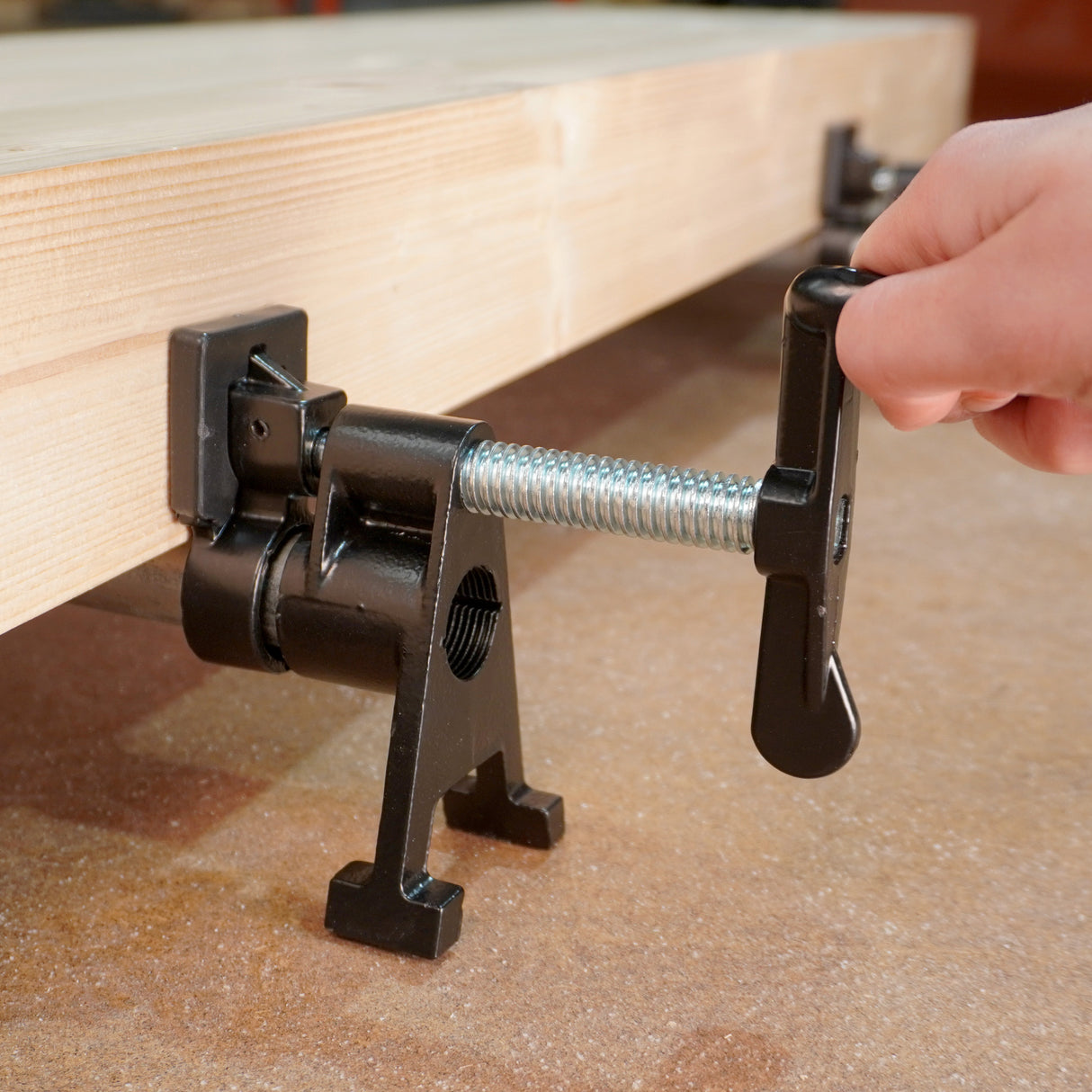 Torquata Heavy Duty Extended Foot Pipe Clamp suits 3/4in Pipe