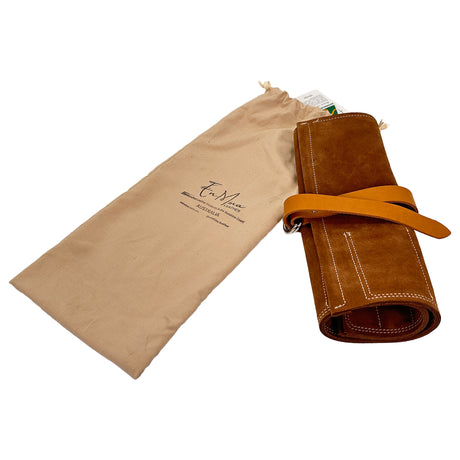 En Mina 9 Pocket Suede Chisel Roll