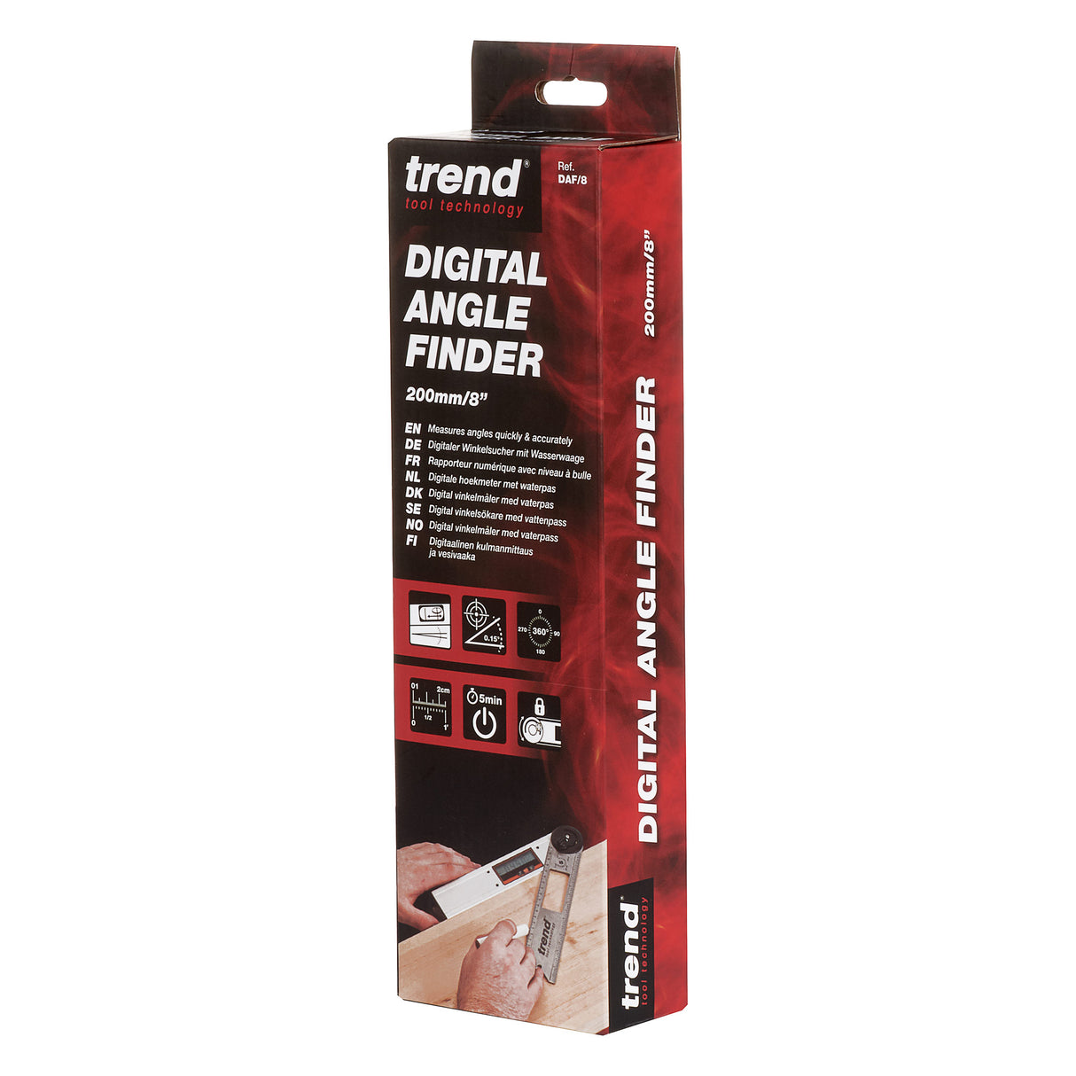 Trend Digital Angle Finder with Level Vial 200mm