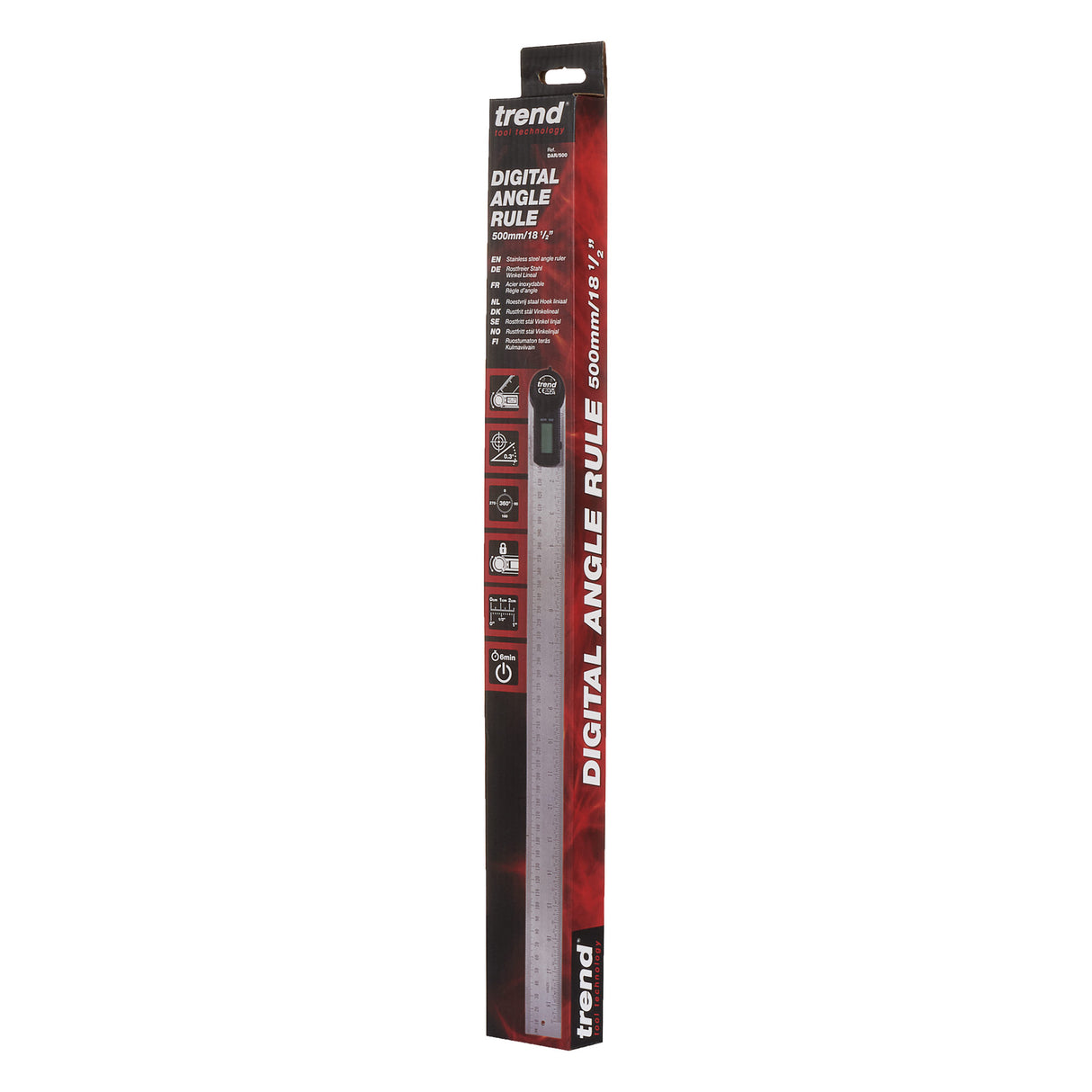 Trend Digital Angle Rule 360 Degrees Stainless Steel
