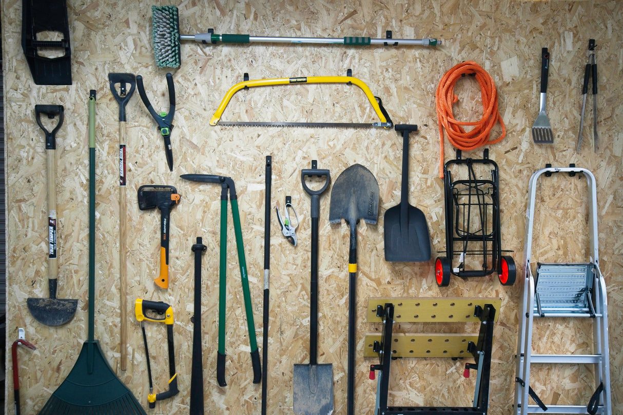 Superhooks Garage Bundle 27-Piece Black Modular Tool Wall Hooks in Australian woodworking tools store
