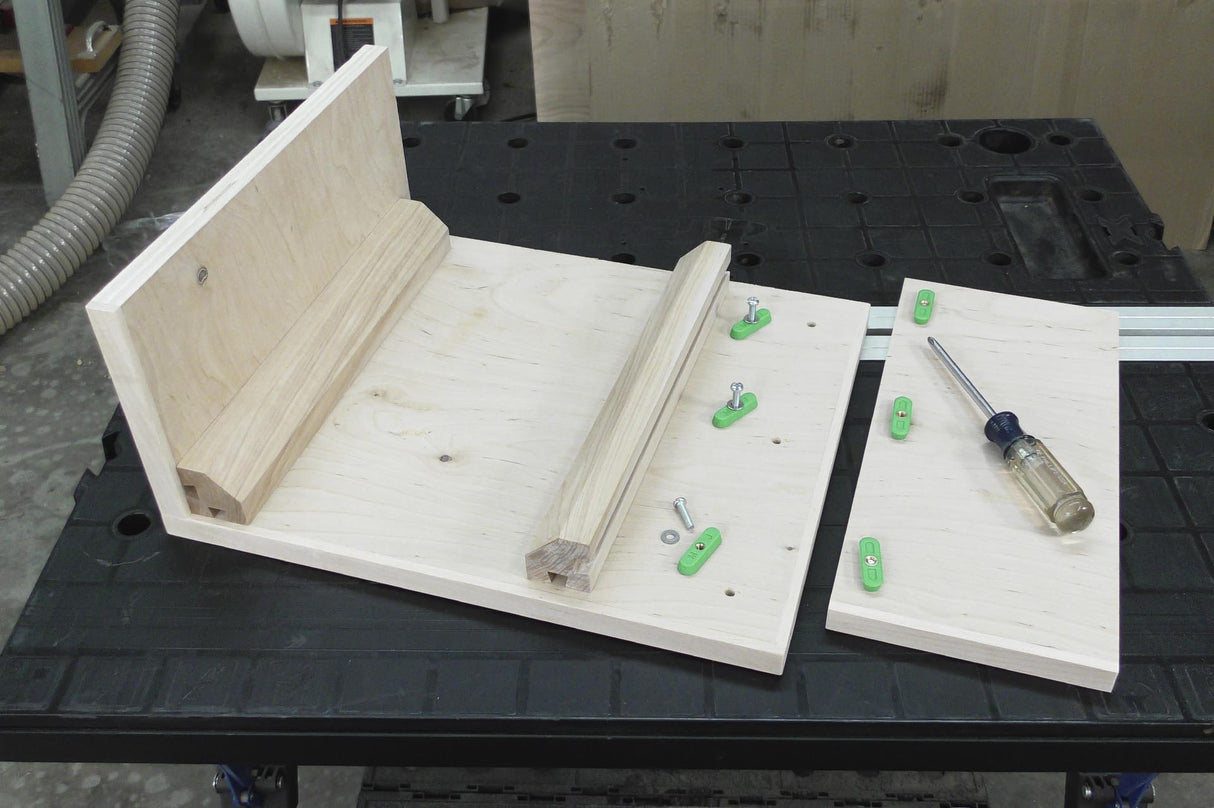 Versatile 6-piece MicroJig MatchFit Dovetail Track Nut Hardware kit for jigs, fixtures, and sleds with dovetail grooves