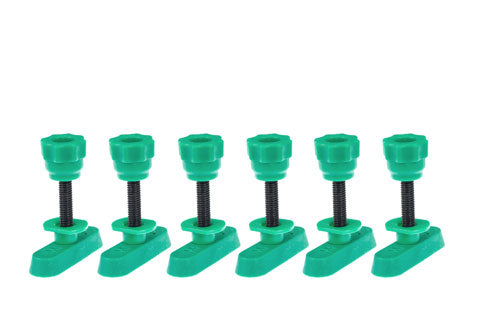 Micro Jig MatchFit 1in Dovetail Track Hardware 6-Piece Kit in use with dovetail router bit