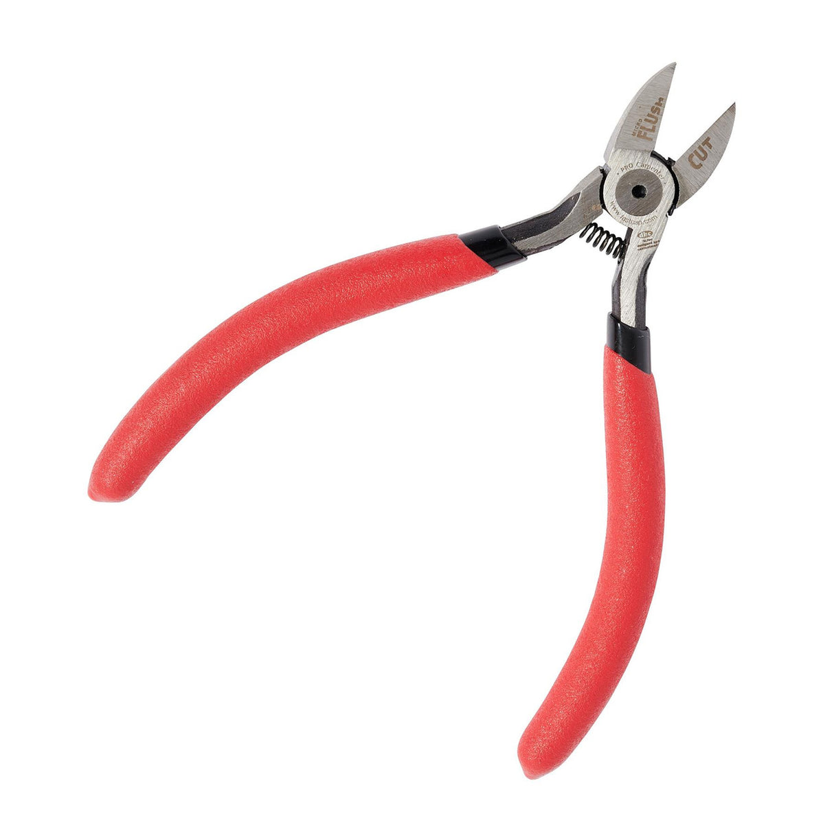 FastCap Micro Flush Cut Trimmers showcasing rounded flush side cutting surface for precise trimming in tight spots