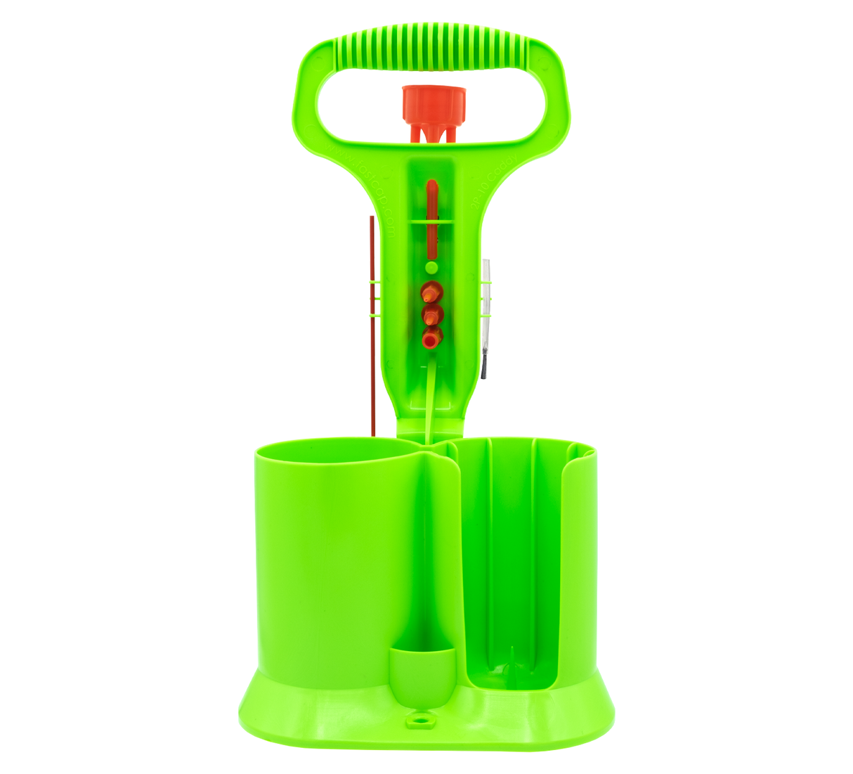 FastCap 2P-10 Glue Tip Carrying Caddy designed for 280ml bottle of 2P-10 Jel upside down & 335ml can of Activator