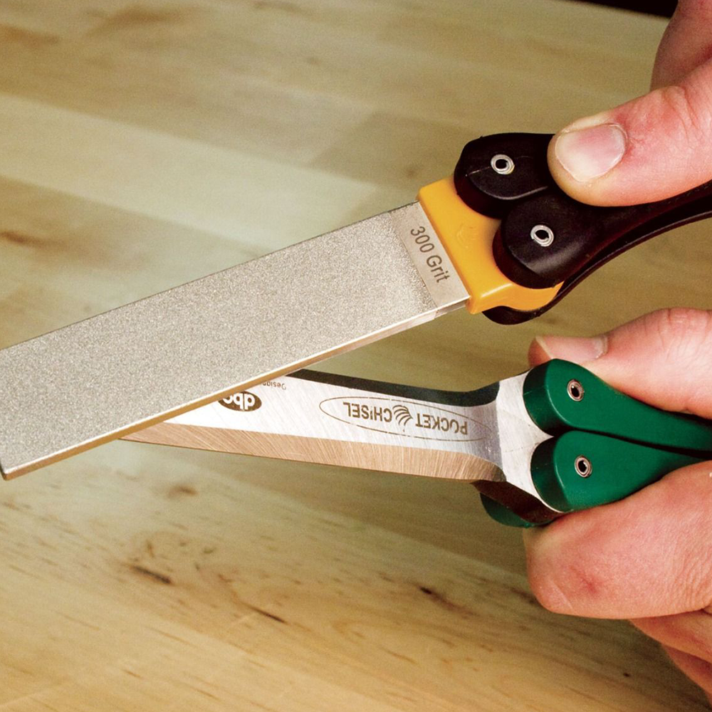 FastCap Set of 4 Foldable Pocket Chisels 1/4in to 1in in Diamond Pattern
