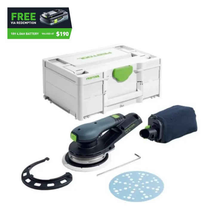 Festool ETSC 2 18V 150mm Cordless Random Orbital 3.5mm Sander in Systainer