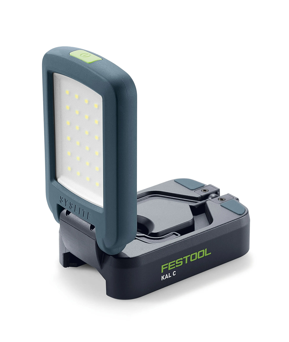 Compact Festool SYSLITE KAL C cordless working light illuminating narrow work area powerfully