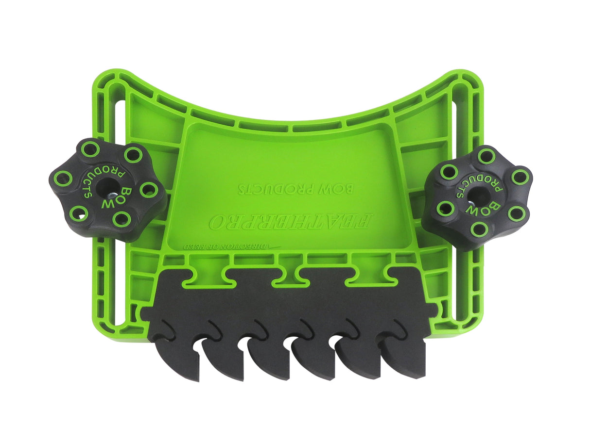 BOW Products FeatherPRO Featherboard Safety System in use on woodworking table