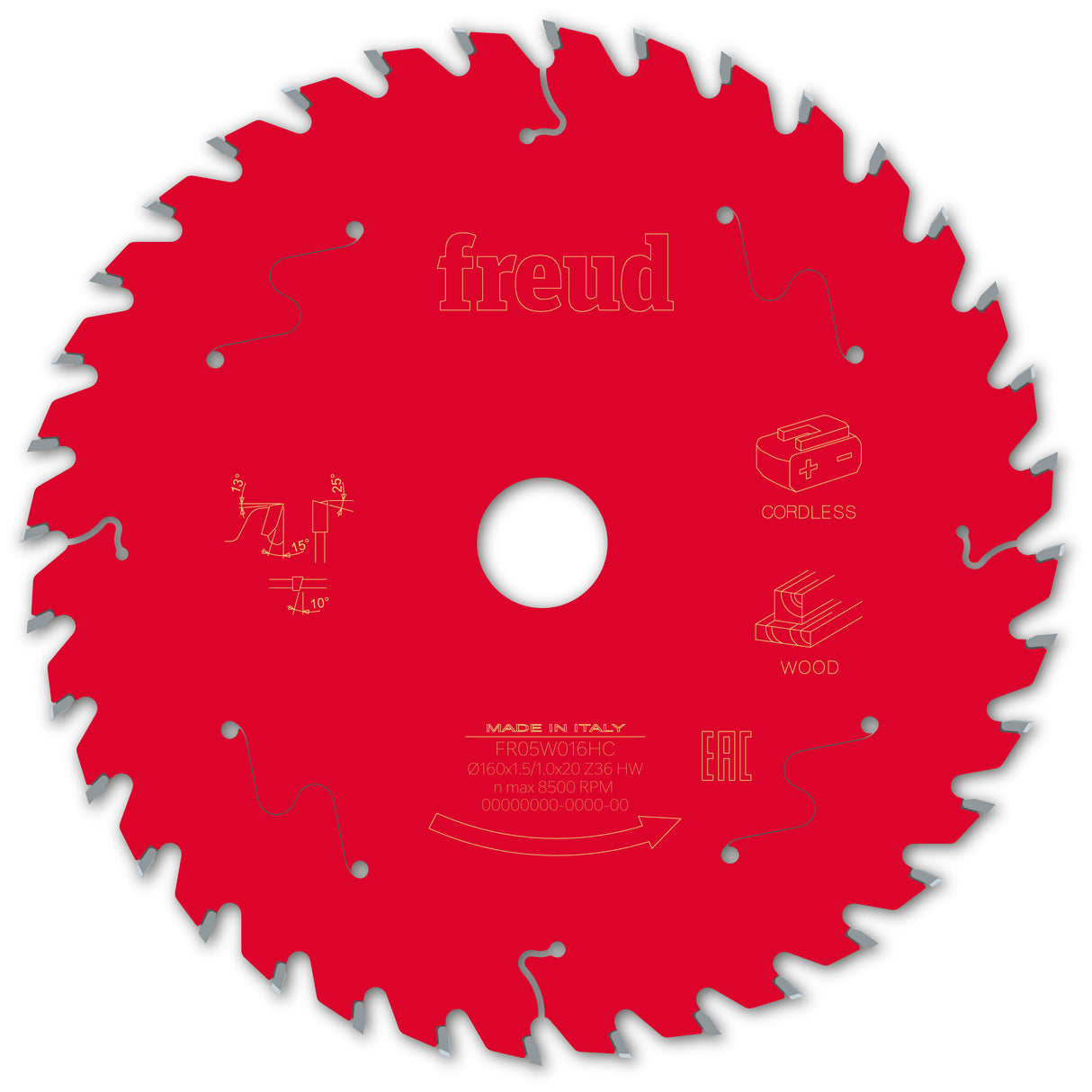 Freud 160 x 20 x 1.5 Thin Kerf Circular Saw Blades suits Cordless Handheld Power Saws
