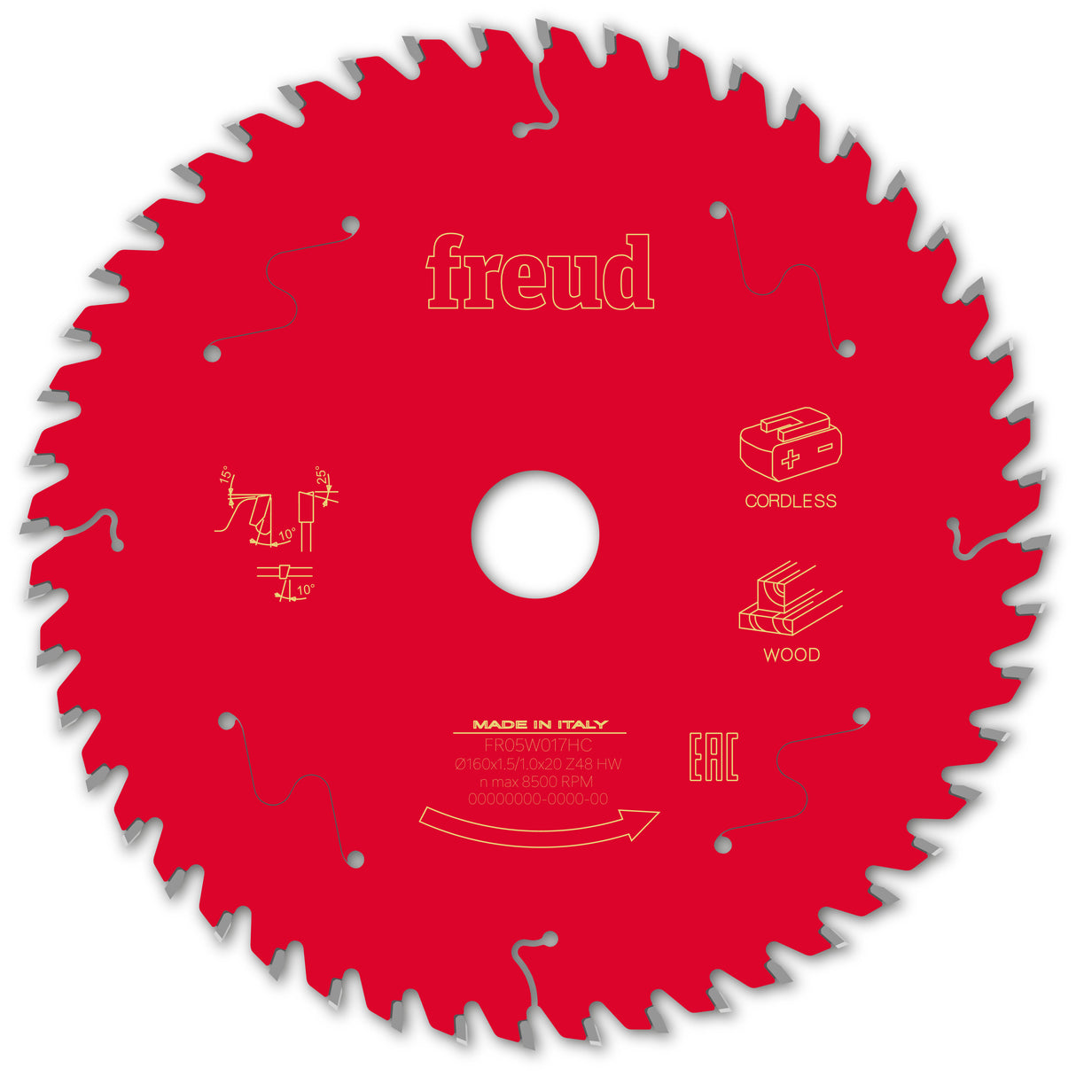 Freud 160 x 20 x 1.5 Thin Kerf Circular Saw Blades suits Cordless Handheld Power Saws