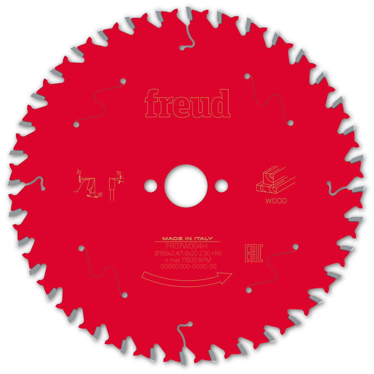 Freud 165 x 20 x 2.4 Circular Saw Blades suits Handheld and Plunge Power Saws