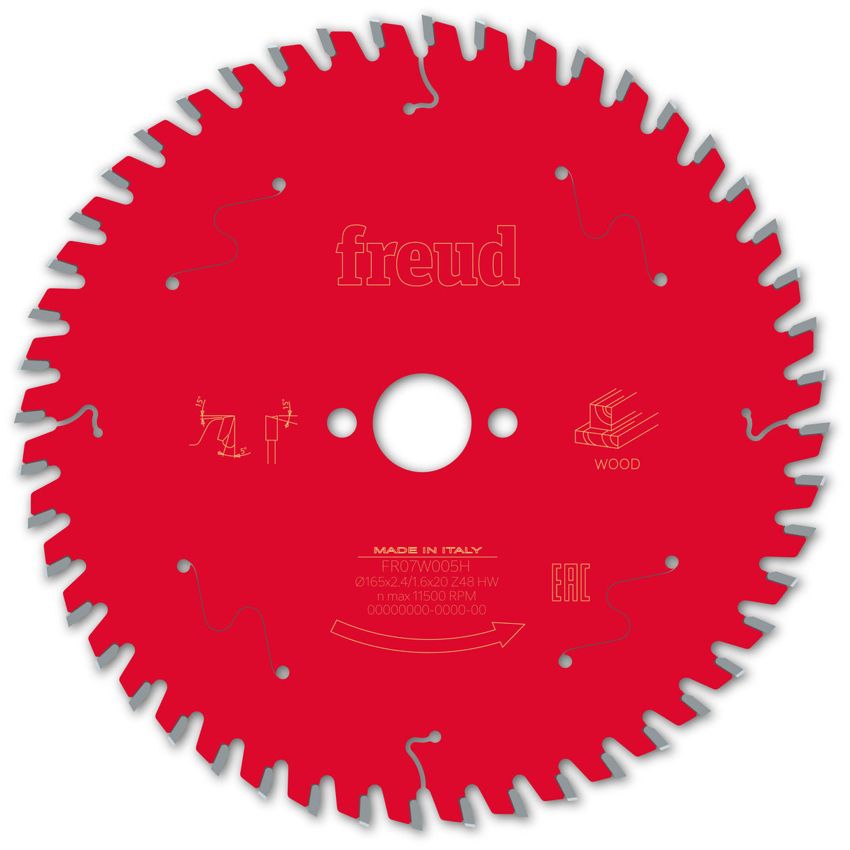 Freud 165 x 20 x 2.4 Circular Saw Blades suits Handheld and Plunge Power Saws