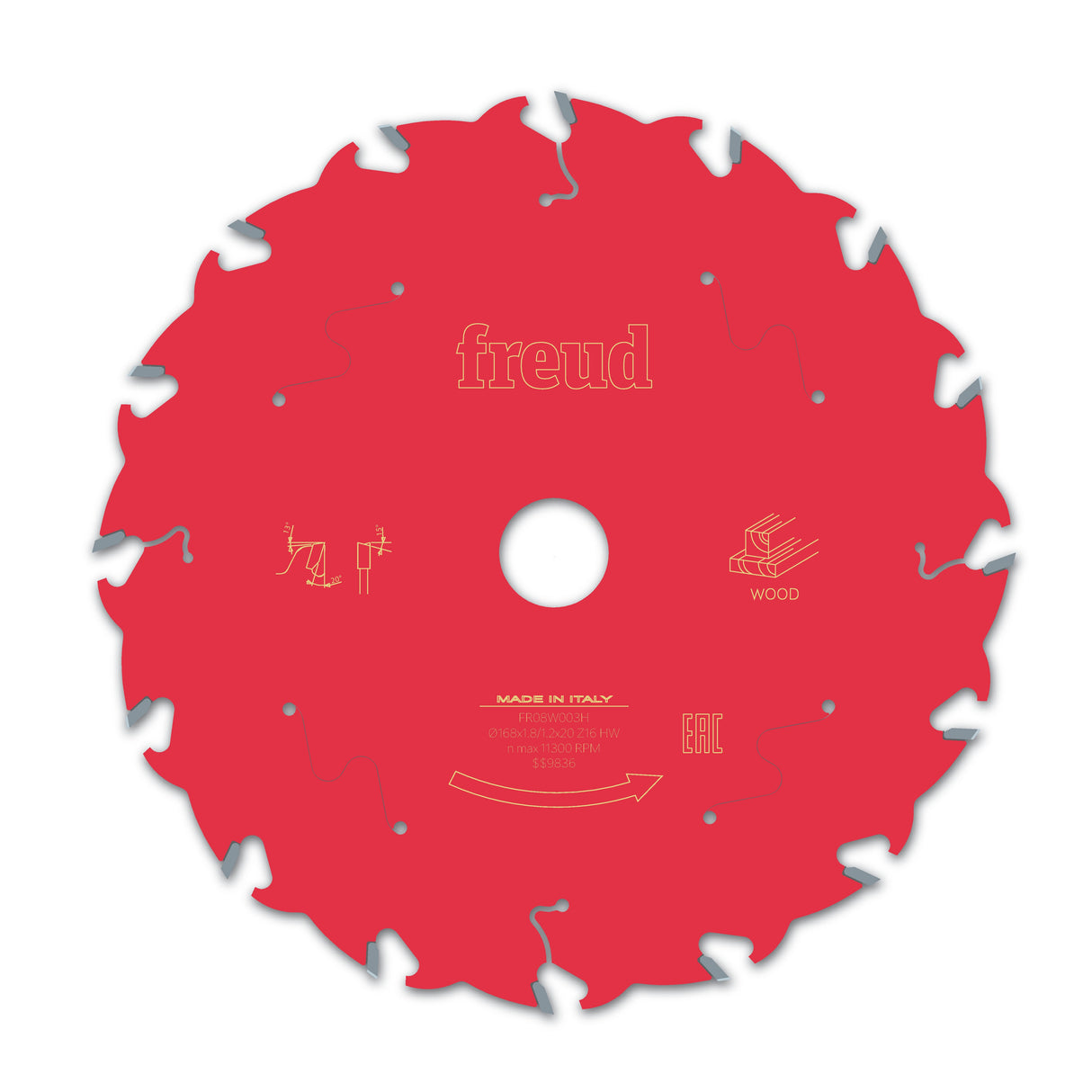 Freud 168 x 20 x 1.8/1.2 Thin Kerf Circular Saw Blades suits Handheld and Plunge Power Saws